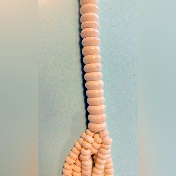 BONE Hand carved Tribal, beaded necklace. Made from bovine. Heavy,vintage 1960’s - Picture 15 of 16